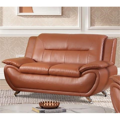 Ochsner 61'' Faux Leather Loveseat