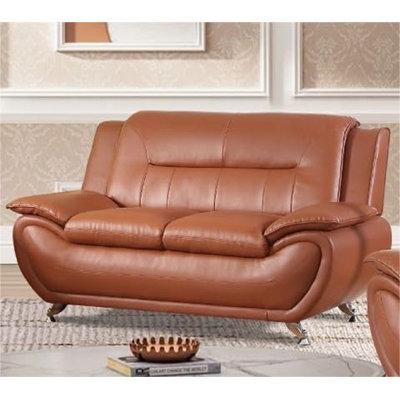 Ochsner 61 " Faux Leather Loveseat