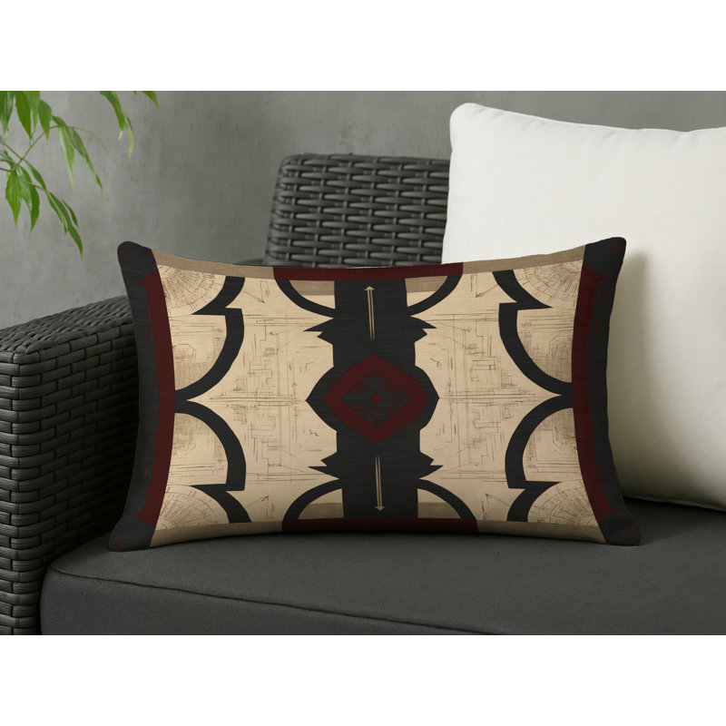 Regal Embers Indoor And Outdoor Throw Pillow, Rectangle 20"H x 14"W
