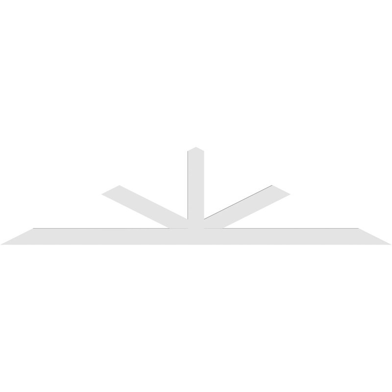 Support à pignon Saratoga, H 24 po x l 96 po (pas: 6/12), P 2 po x F 4 po, PVC