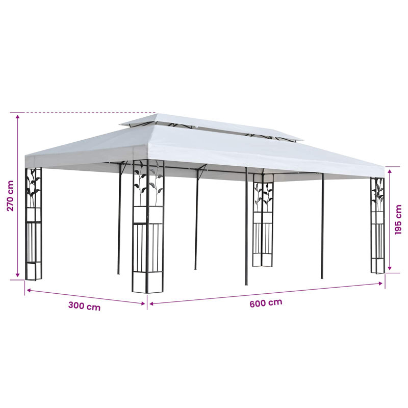vidaXL Gazebo Fabric Polyester Gazebo Replacement Fabric