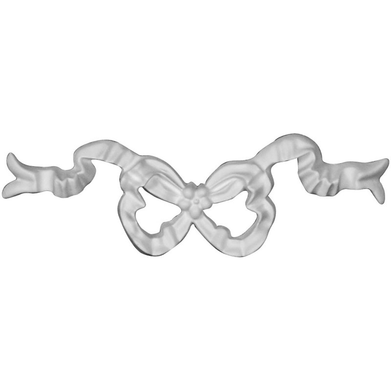 Bow 2'' H x 5.5'' W x 0.5'' D Urethane Onlay Scroll