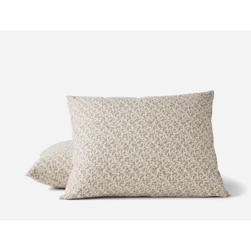 Organic Print Percale Sham, Standard