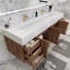 Ensemble de meuble-lavabo double mural 71 po Thomason-210706084-214094201