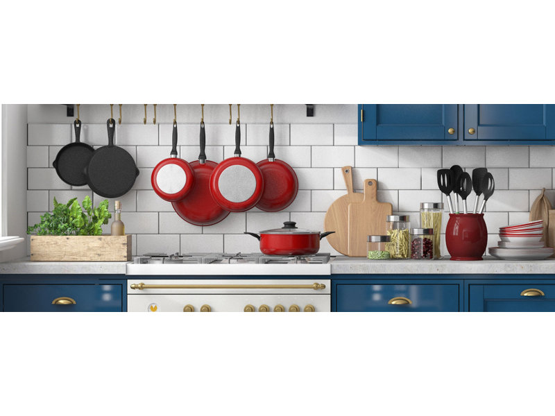 Ensemble de pots de cuisine 4 pièces, Rouge