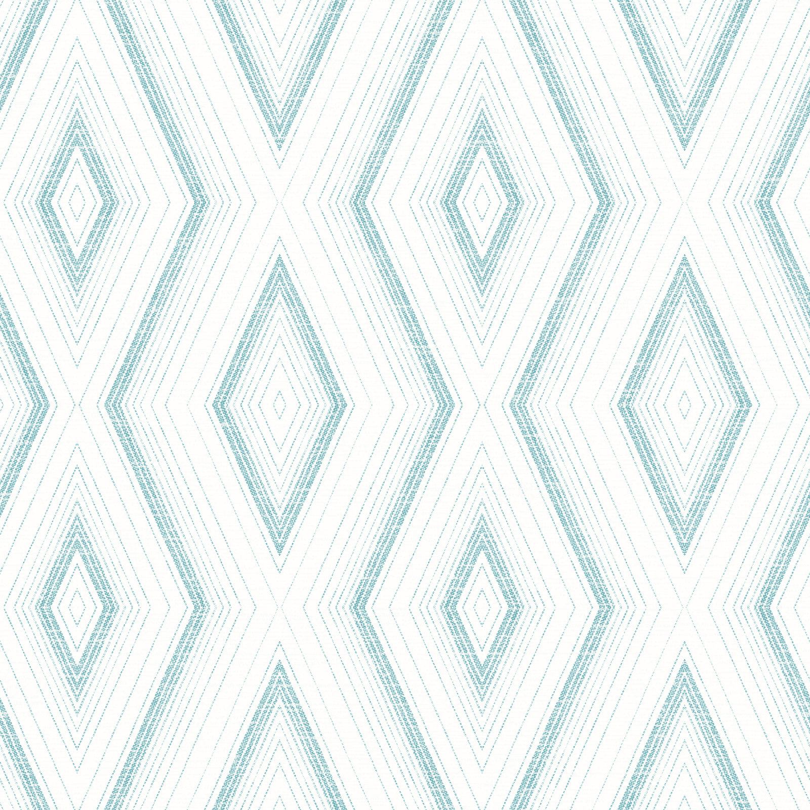 Evita Modern Geometric Wallpaper, Turquoise