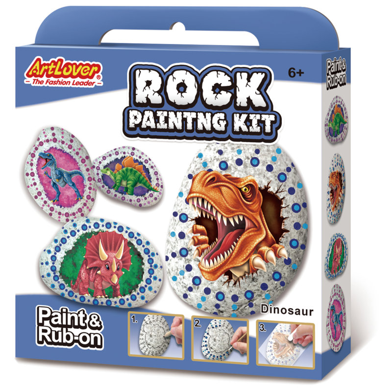 Ensemble de peinture rupestre - dinosaure A