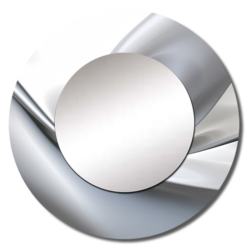 Abstrait contemplatif blanc gris Ofeliya - miroir mural ondulé, 29 po x 29 po