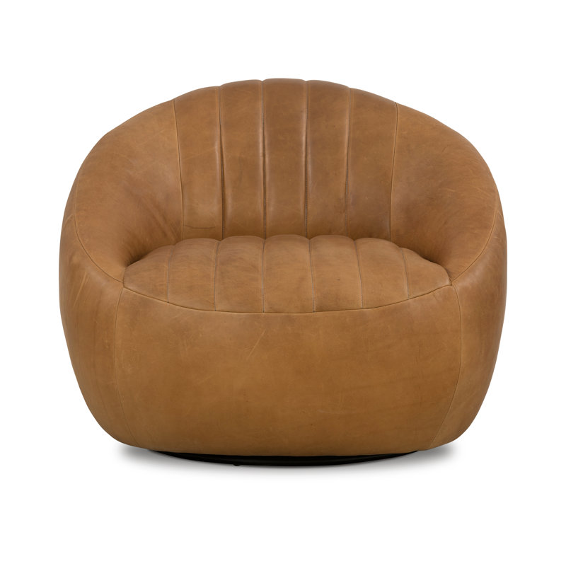 Audie Swivel Chair, Heirloom Sienna