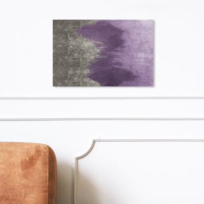 " Abstract Amethyst Waves " Acrylic Painting