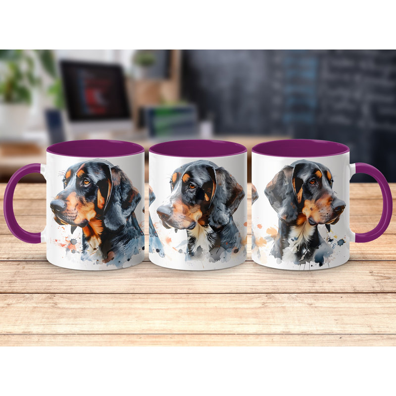 Ceramic Coffee Mug, 1, Purple