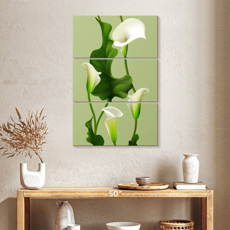 Harnek lys Calla blanc, H 38 po x l 24 po