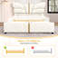 Structure de lit rembourrée en similicuir, avec tête et pied de lit en forme de papillon, structure de lit plateforme avec décorations en métal-794225214-794225212