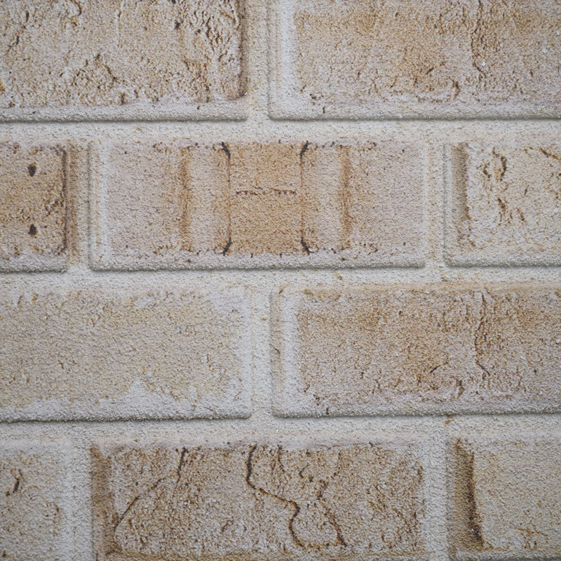 Sandstone 3D Brick Effect Styrofoam Wall Panels, 40x20 inch, 9 Piece Set