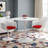 Modholic Tulip Swivel Armchair, Red-1325694472-1283447611