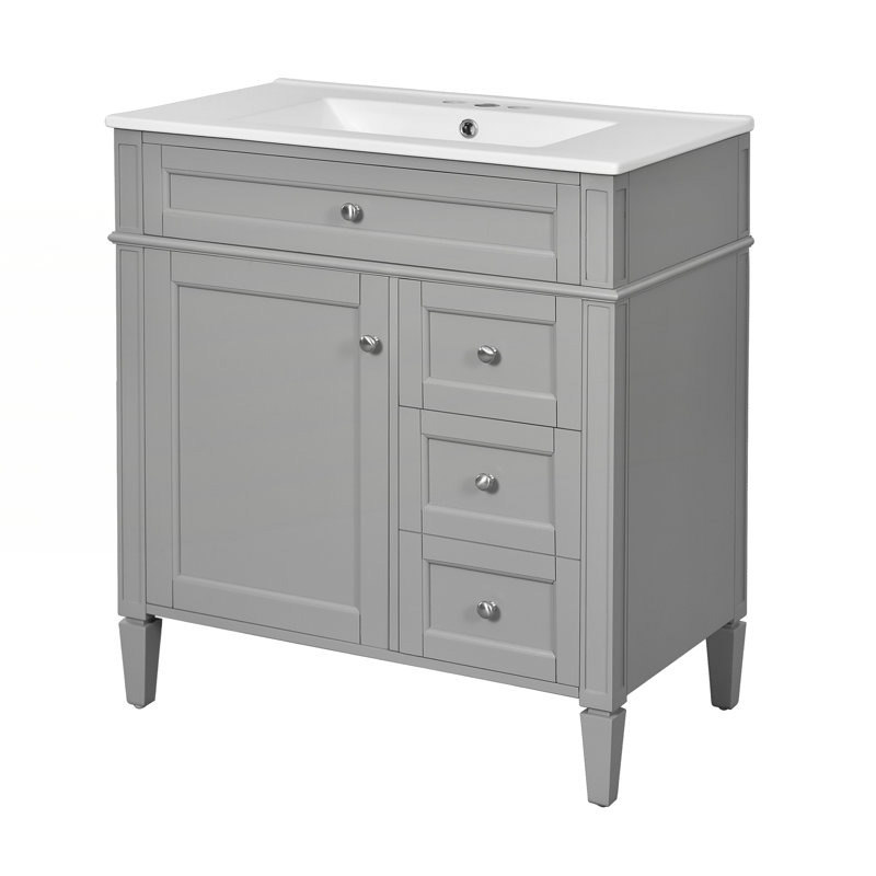 Meuble-lavabo de 30 po avec lavabo supérieur