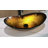 Glass Bathroom Sink 21.5"L x 14"W Oval Bathroom Sink Tempered Glass Bathroom Vessel Sink with Pop-up Drain-124049131-124049132