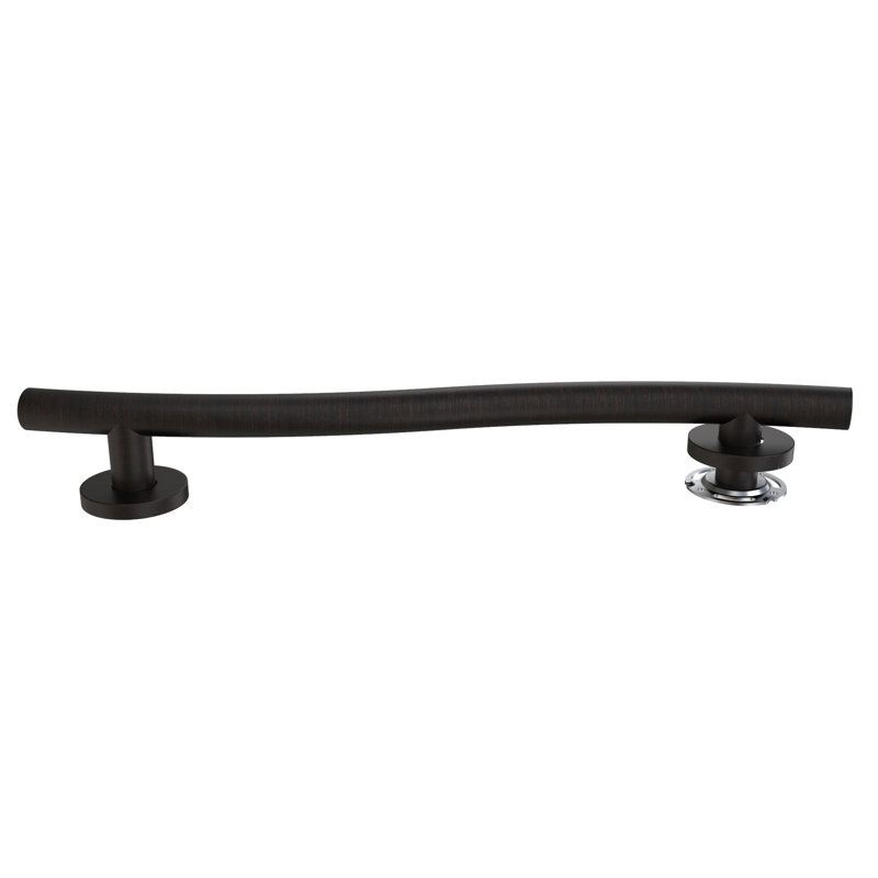 Wave Designer Grab Bar, 3.5" H x 24" W x 1.25" D, Oil Rubbed Bronze