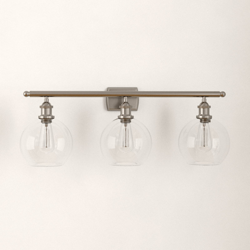 Baptista 3 - Light Dimmable Vanity Light, Brushed Satin Nickel