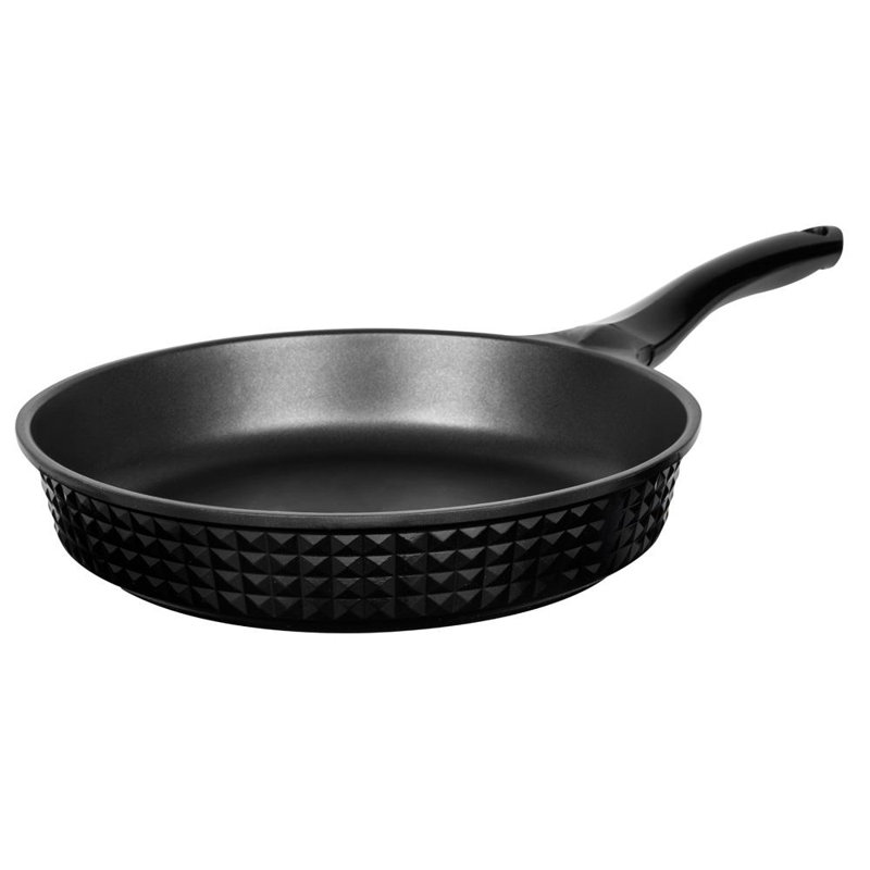 Glossy Diamond Design Non-Stick Induction Frying Pan, 28 cm