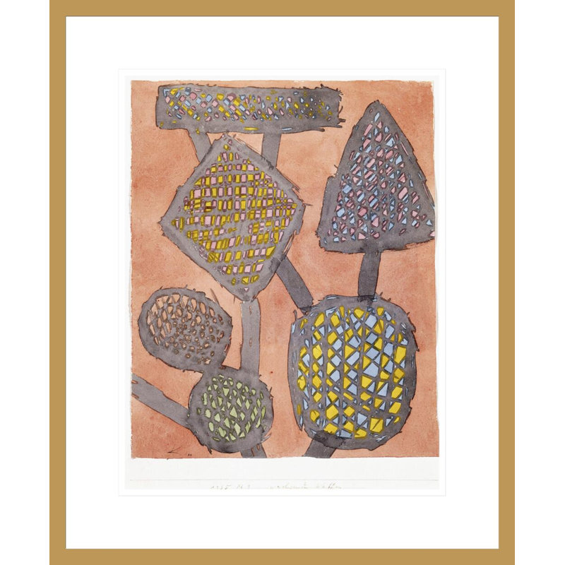 «Growing Weapons» par Paul Klee, impression giclée sur cadre, H 21,55 po x l 17,75 po