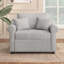 Fauteuil convertible en chenille avec dossier réglable-1044224836