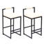 Tabouret de bar en faux cuir l 16,53 po x P 15,35 po x H 31,69 po Axton