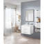 Meuble-lavabo mural 24 po avec double tiroir et lavabo en céramique