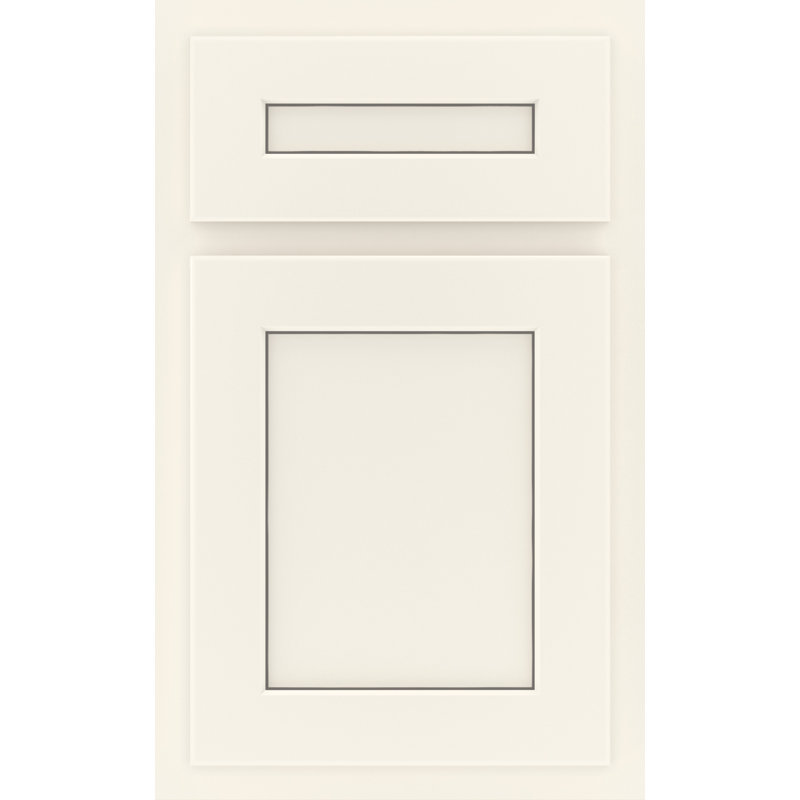 Dwelling Value Claredon Door Sample, Chalk/Nickel Glaze, Maple