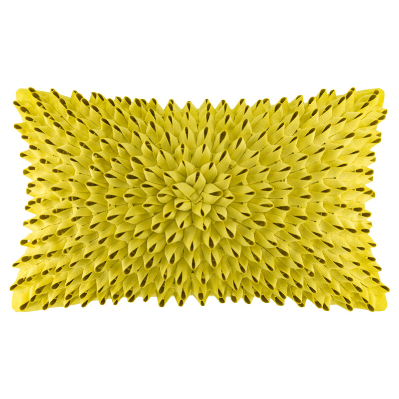  Housse de coussin rectangulaire, Jaune