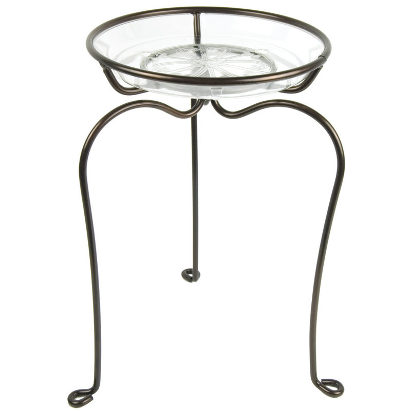 Support pour plante Leesport, H 16 po x l 12,5 po x p 12,5 po, Rouille
