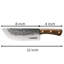 Couteau de boucher Seido Knives Nikuya 5Cr15mov - Acier inoxydable à haute teneur en carbone