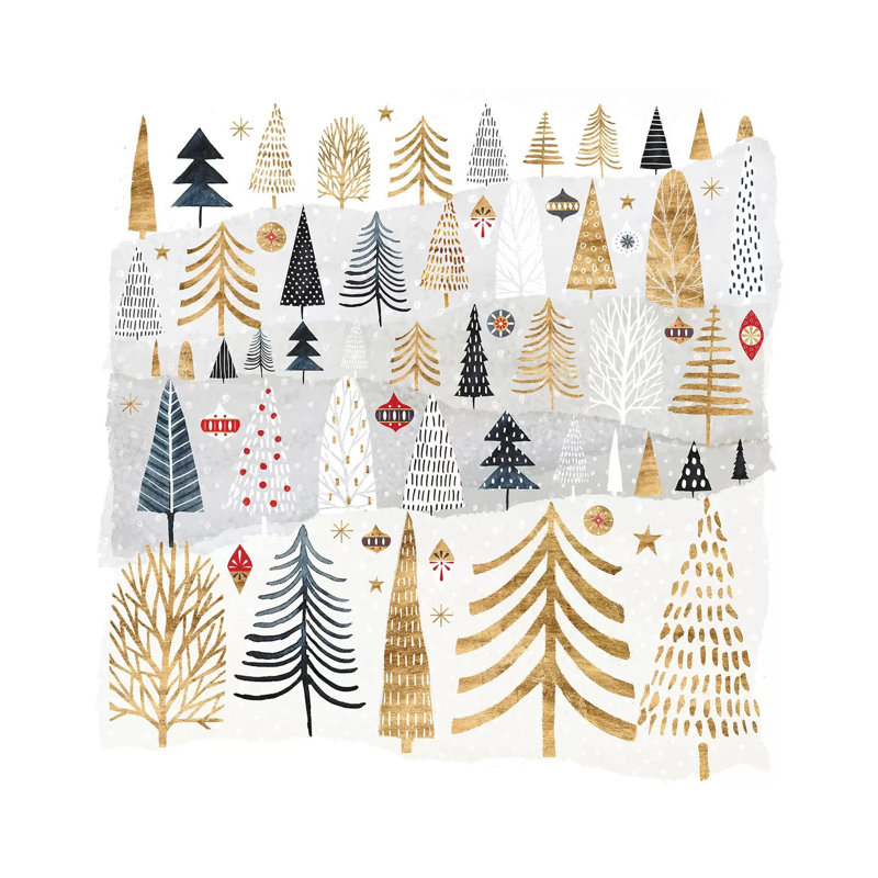 Christmas Chalet III by Victoria Borges - Wrapped Canvas Print, 93.98 cm H x 93.98 cm W x 3.175 cm D