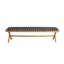 Banc en bois d'acacia teck