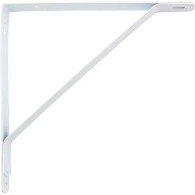10-1/2" Flat-Back Shelf Bracket - White