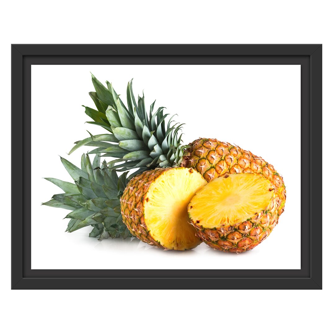 Gerahmtes Wandbild Frische Ananas