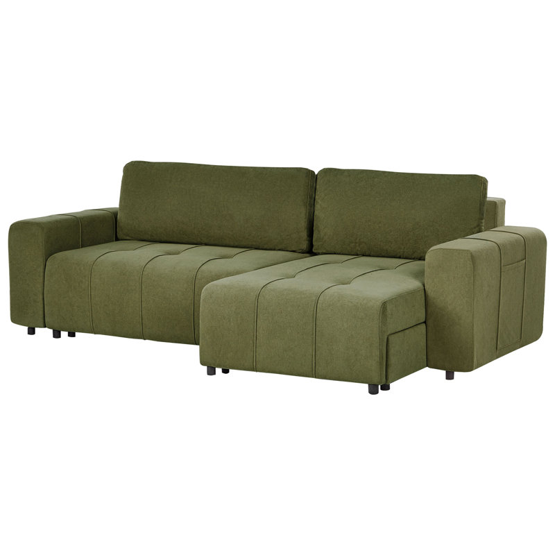 INNVIK 3 Seater Sofa Bed, Right Hand Facing, Green