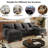 112" U Shaped Modern Chenille Sectional Sofa-1272476263