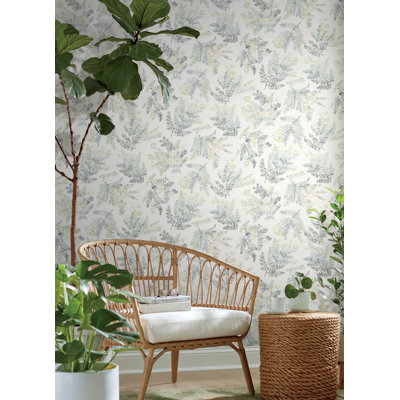 Frith Sea Green Botanical Wallpaper