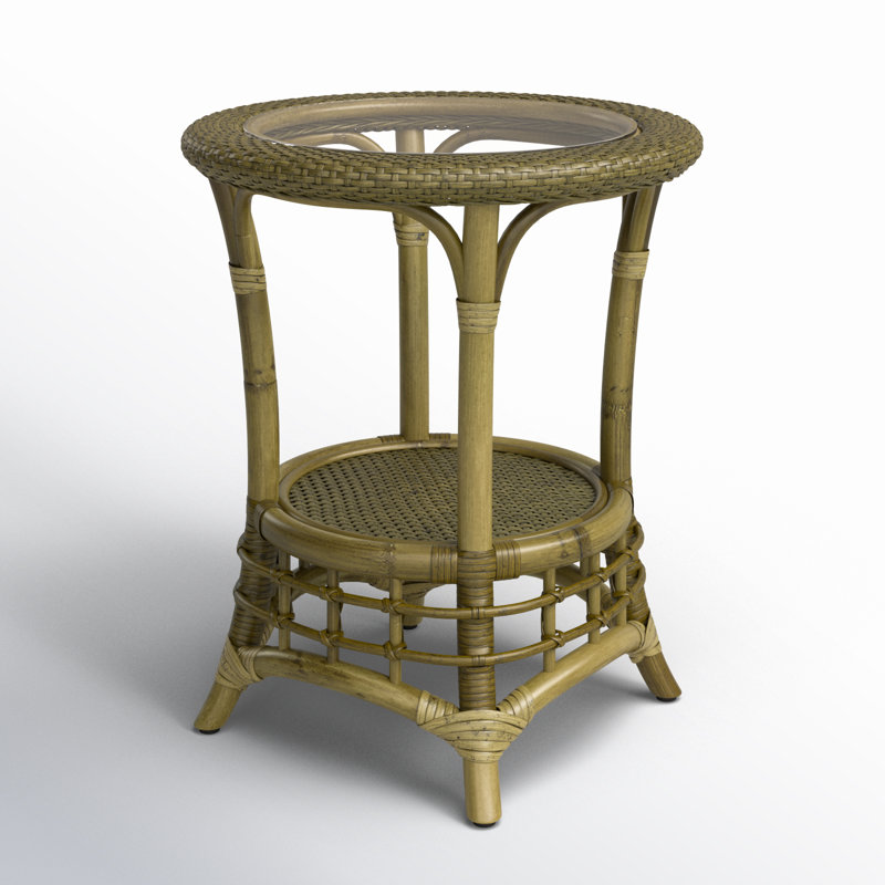 Bridgehampton End Table, Brass
