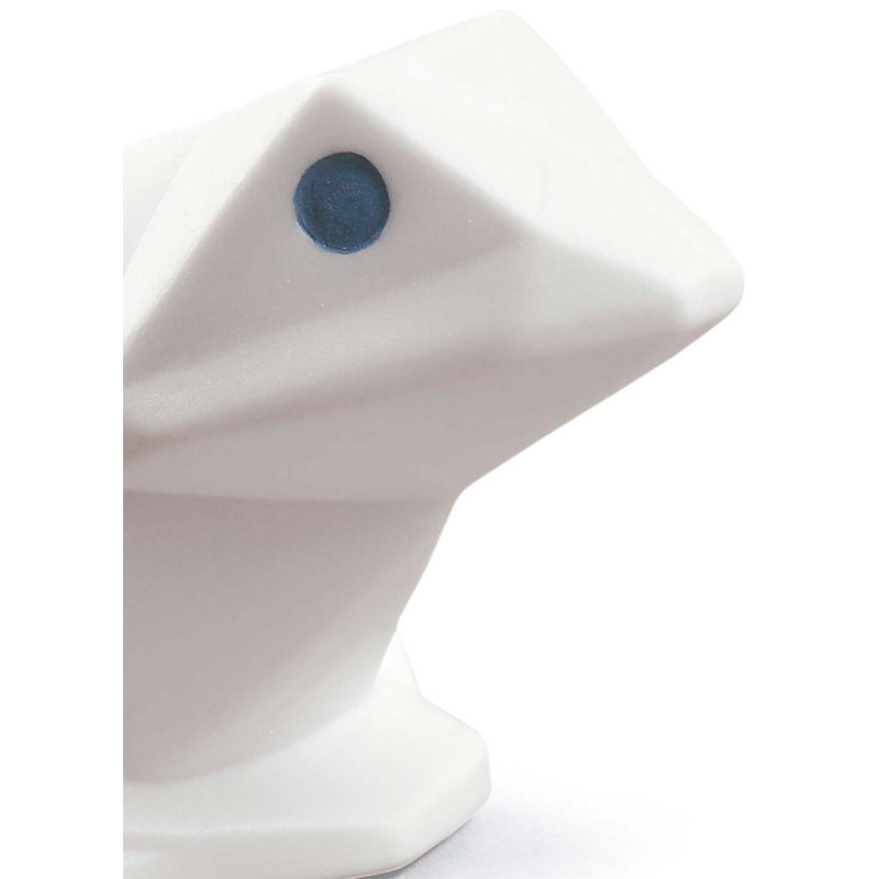 Origami Frog Figurine, White