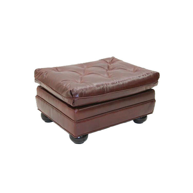 Ottoman, Tennison Dove, French Dark Chocolate
