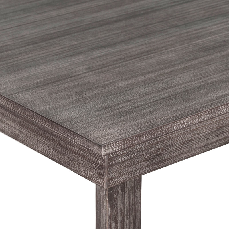 Ensemble de table de salle à manger à hauteur de comptoir 5 pièces Farmhouse avec 1 table rectangulaire et 4 chaises pour petits espaces