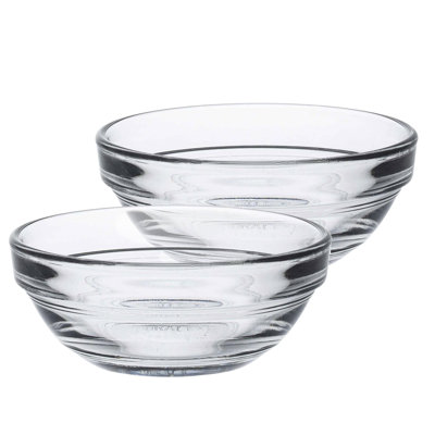 Duralex - Lys Glass Stacking Bowls for Kitchen, Serving - 7.5cm (3")