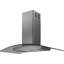 Hotte de cuisine 42 pouces Zephyr Ravenna avec éclairage à DEL de 600 pi³ / min en acier inoxydable noir avec auvent en verre gris