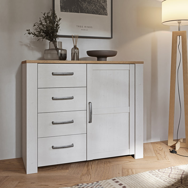 Abidan 1 - Door Standard Accent Cabinet, White