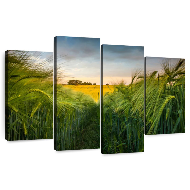 Harnek Green Wheat Field, 27" H x 43" W