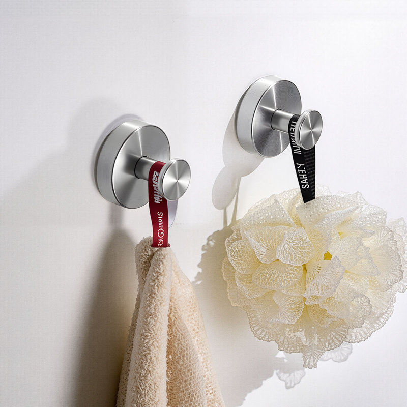 Crochets à ventouse pour la douche sans perçage en acier inoxydable