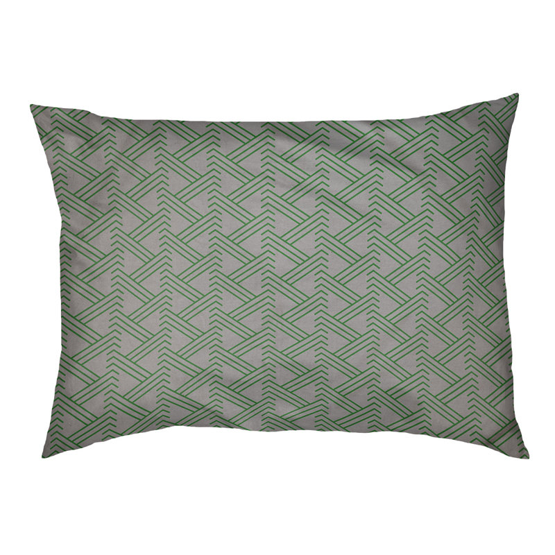 Coussin pour chien Chen, Grand (l 50 po x P 7 po x H 40 po), Gris/vert
