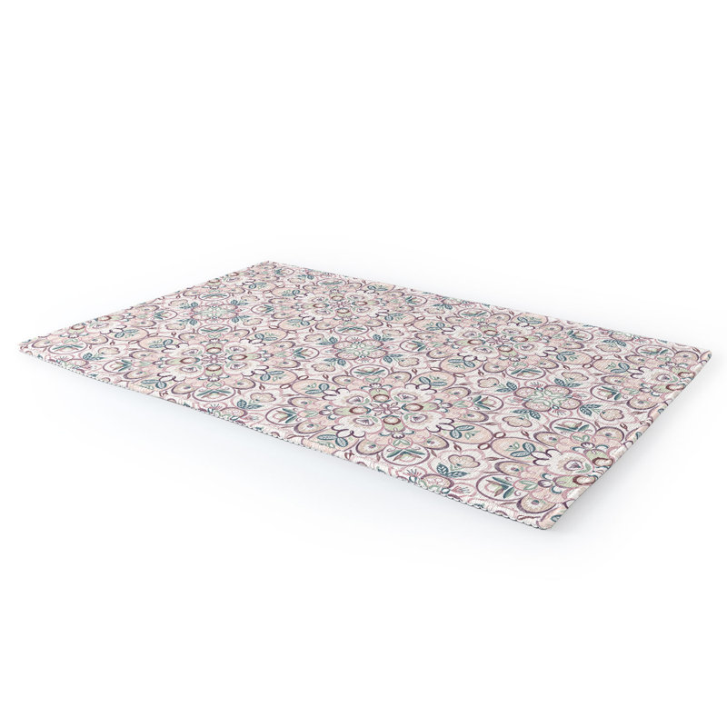 Floral Indoor Rug, Rectangle 9' x 12'